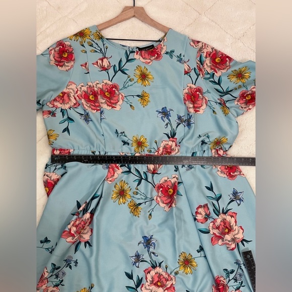 Lane Bryant X Fast Roma vintage flora midi dress size 26 - Picture 5 of 16